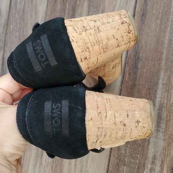 Toms Women Wedge Platform Sandal shoes heels s 8 - Picture 5 of 13